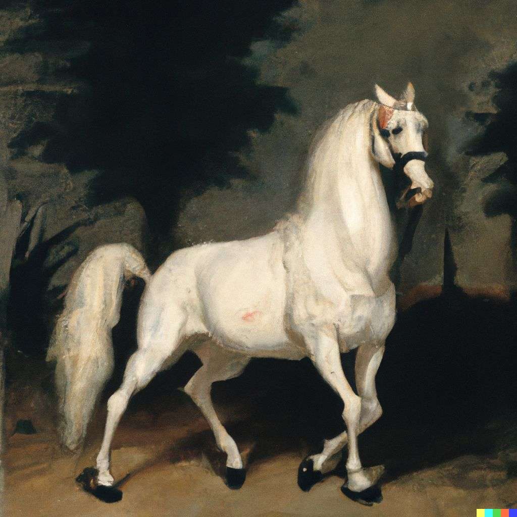 a horse, painting by Francisco de Goya